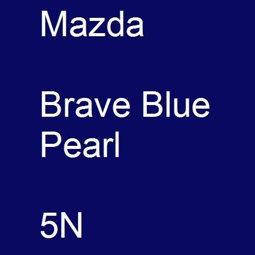 Mazda, Brave Blue Pearl, 5N.